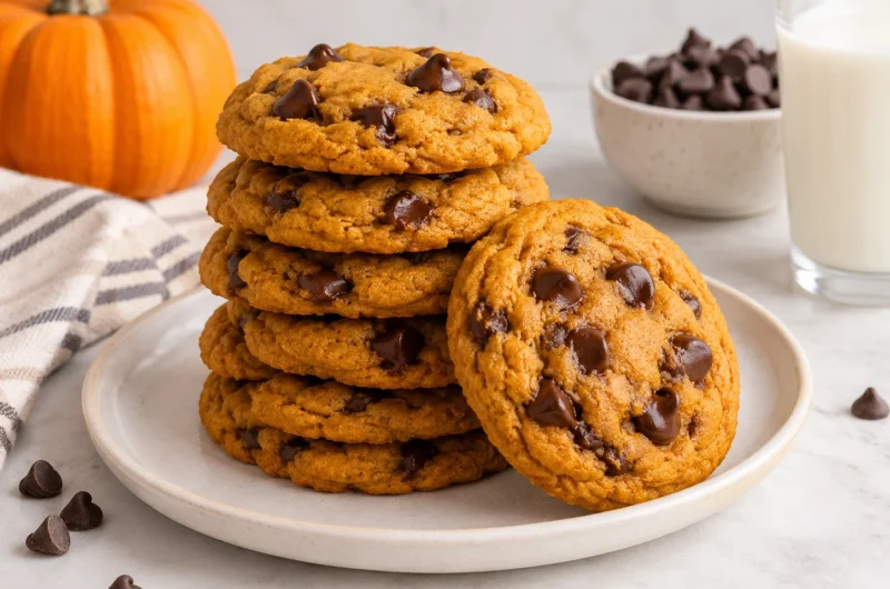 Pumpkin Chocolate Chip Cookies