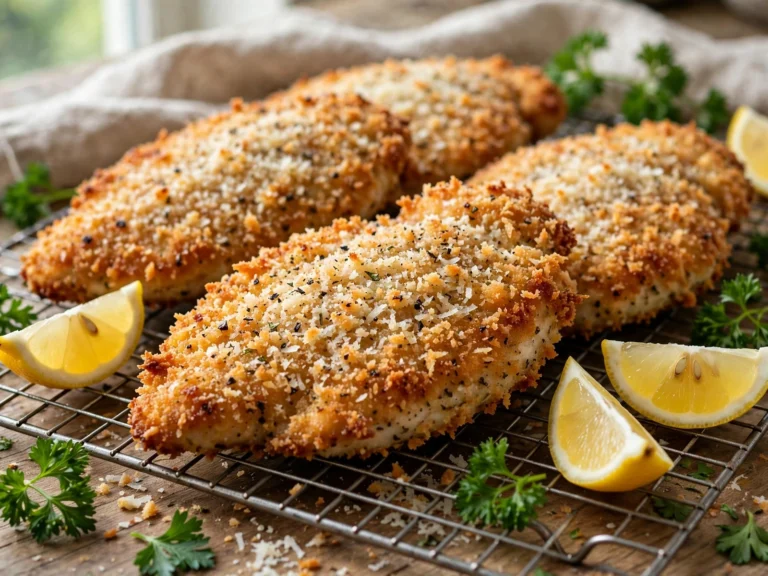Crispy parmesan cutlets
