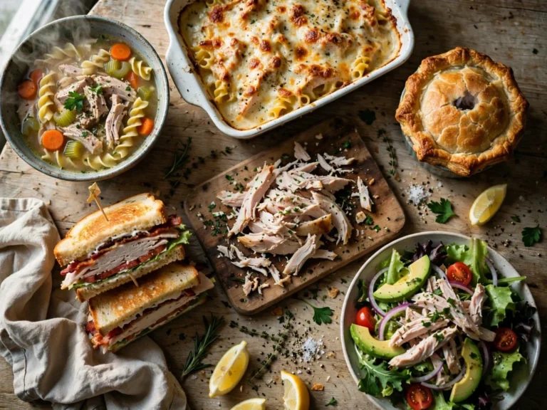 Leftover turkey recipes spread